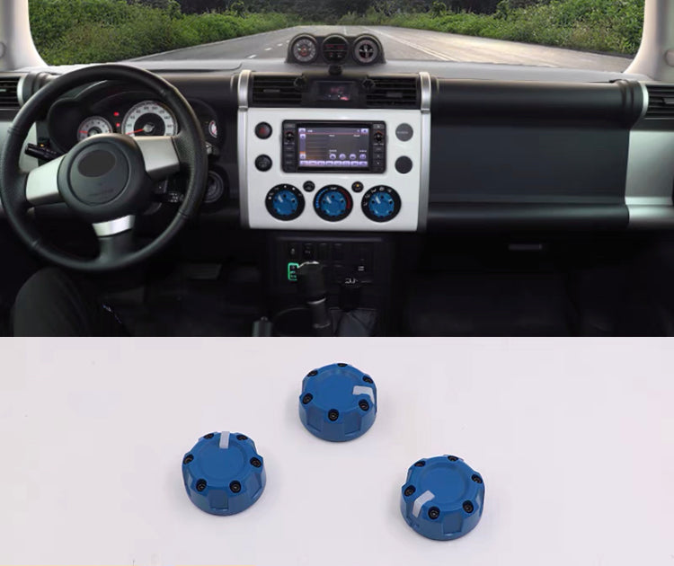 FJ Cruiser Air Conditioner Knob Altimeter Decoration Ac AJT 3 Button Key Case Modification American  Interior Kit For Toyota FJ Cruiser 2007 up 2023