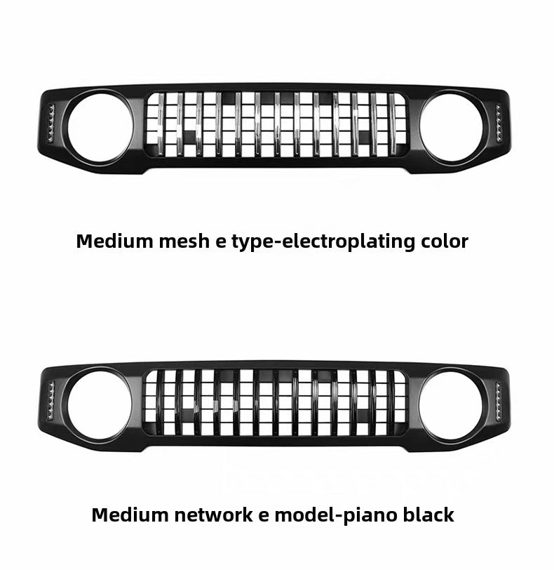 Suzuki Jimny Special Front Grille LED Side Suitable JB64 JB74 2018-2026 Grill Mesh Racing Grills Car Black Honeycomb