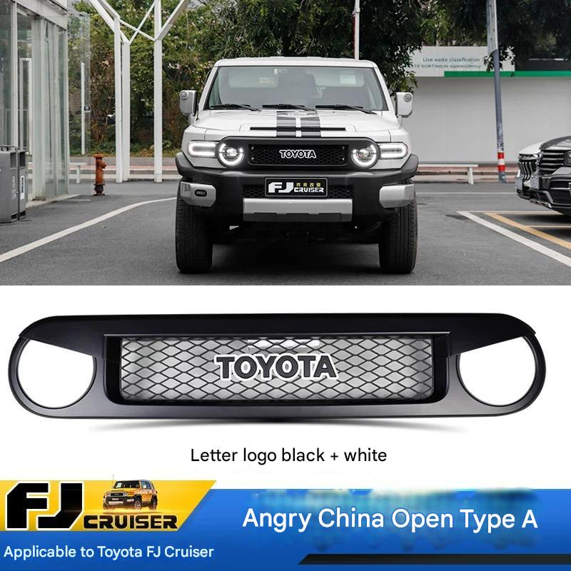 Front Grill for Toyota FJ Cruiser 2007-2023 – Custom Replacement Grille & Car Accessories multi designs and colors Suitable for fj cruiser grille modification black warrior front face grille accessories