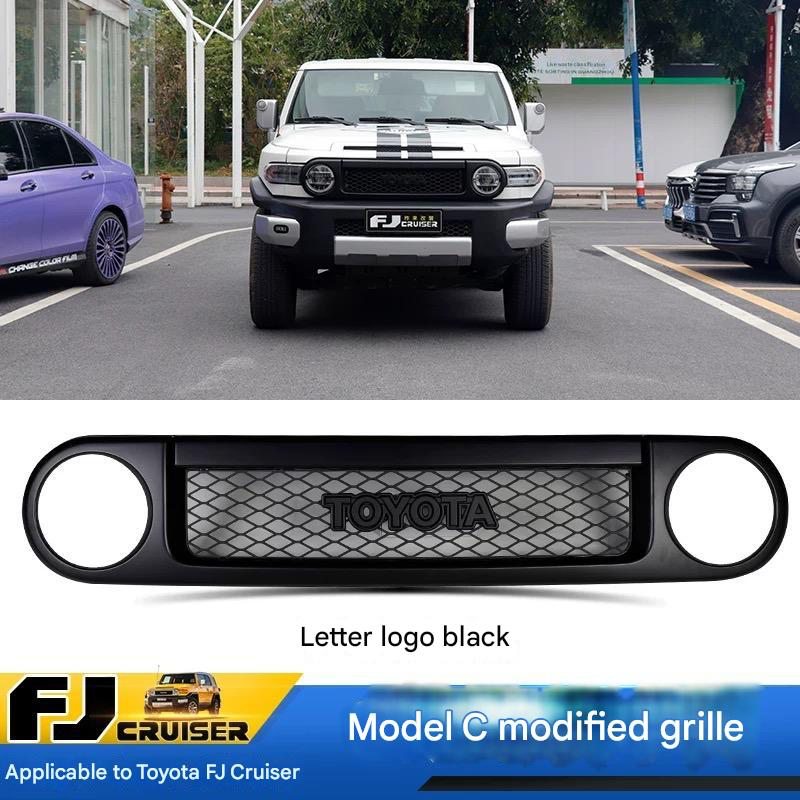 Front Grill for Toyota FJ Cruiser 2007-2023 – Custom Replacement Grille & Car Accessories multi designs and colors Suitable for fj cruiser grille modification black warrior front face grille accessories