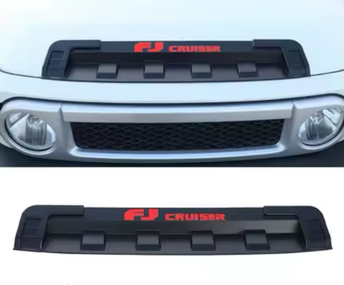 Toyota FJ Cruiser Bonnet Trim with Yellow LED Light (2007-2023) – Front Hood Grille Cover & Decorative Accessories