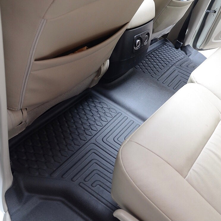 Mitsubishi Pajero Floor Mats  Styling Double Layer Custom Floor Mats for 2007- 2023 All-Weather TPE Rubber Waterproof Floorliner + Trunk Backrest Pad – Premium Interior Car Accessories