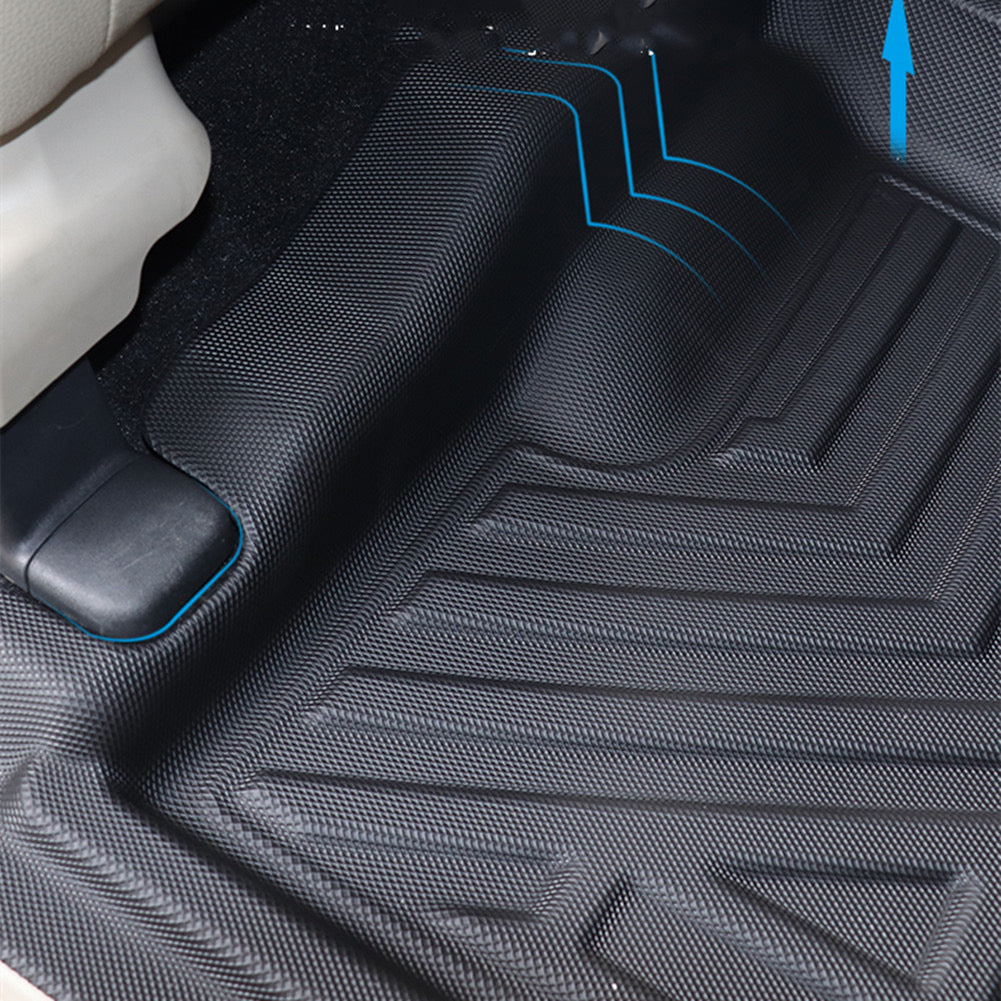 Mitsubishi Pajero Floor Mats  Styling Double Layer Custom Floor Mats for 2007- 2023 All-Weather TPE Rubber Waterproof Floorliner + Trunk Backrest Pad – Premium Interior Car Accessories