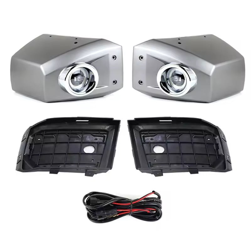 Toyota FJ Cruiser 2007-2023 Fog Light Set with DRL & Halogen Bulb - Front Bumper LED Fog Light Lamp For Toyota FJ Cruiser 2006-2020 Car Accessories modified LED fog light assembly front bumper corner lamp daytime running lights