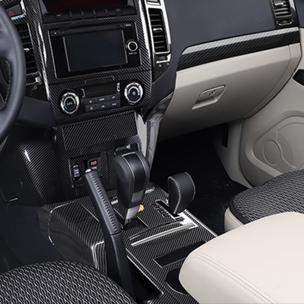 Mitsubishi Pajero Car Interior Carbon Stickers ABS Car Interior Protection Cover Body Kits For Mitsubishi Pajero 2007-2022 ABS Carbon Fiber Color Car Accessories Carbon Fiber Interior Modification 2007-2023 V97 V93 Interior Decoration Stickers