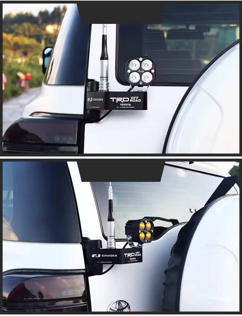 Toyota FJ Cruiser Antenna & Lamp; Spotlight Bracket – Off-Road Mounting Accessory (2007–2023)