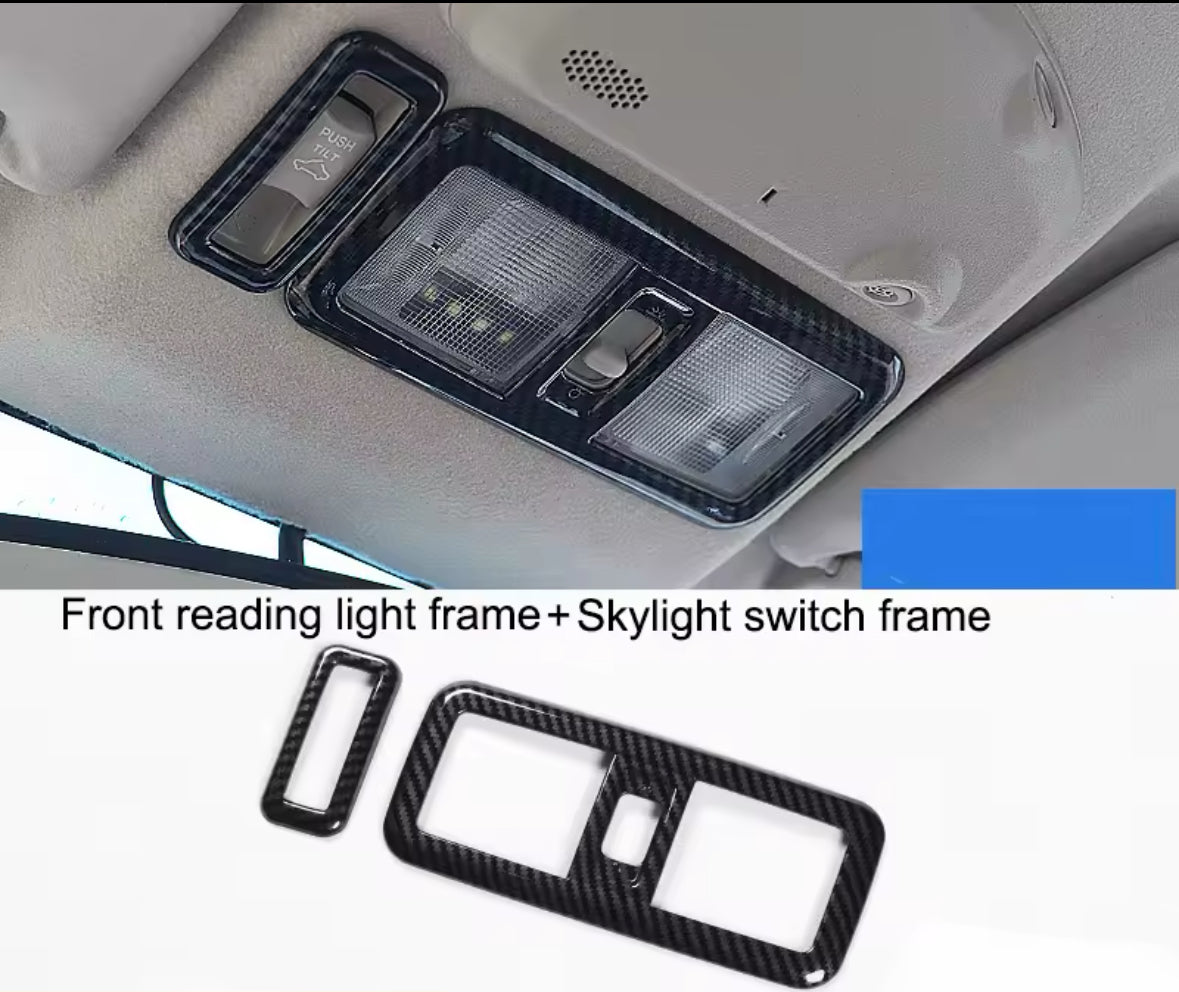 Mitsubishi Pajero Car Interior Carbon Stickers ABS Car Interior Protection Cover Body Kits For Mitsubishi Pajero 2007-2022 ABS Carbon Fiber Color Car Accessories Carbon Fiber Interior Modification 2007-2023 V97 V93 Interior Decoration Stickers