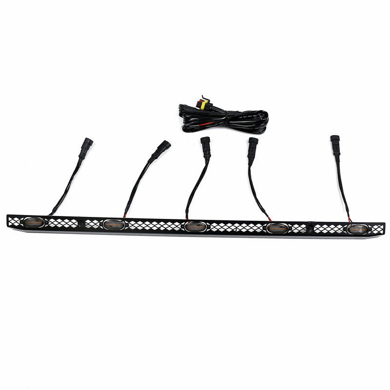 FJ Cruiser LED Front Bonnet Hood Led Yellow Lights 2007-2023 Decorative Front  LED Lights & Bonnet Light Bar Car Accessories