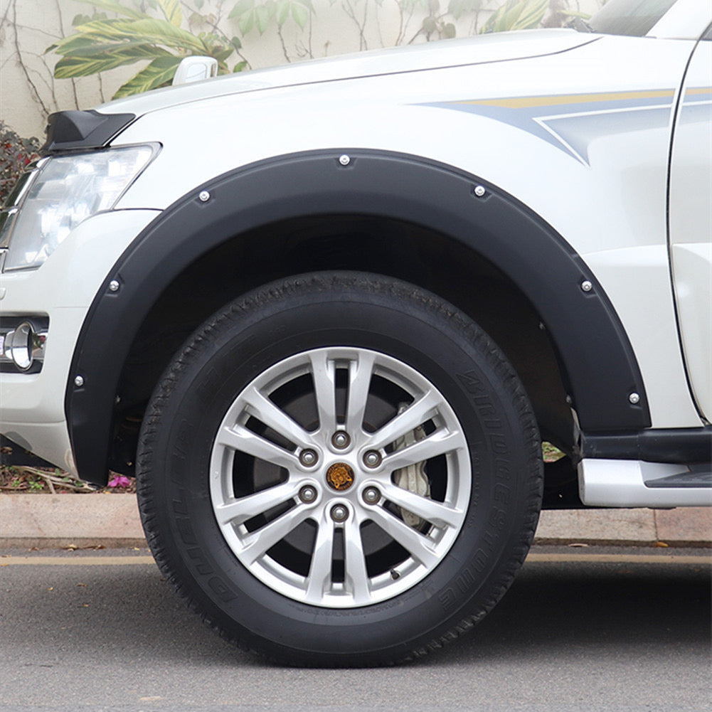 Mitsubishi Pajero Fender Flares Wheel Eyebrow Protectors (2007-2023) – ABS Fender Flares & Mudguard Arch Covers for 4x4 Offroad Accessories