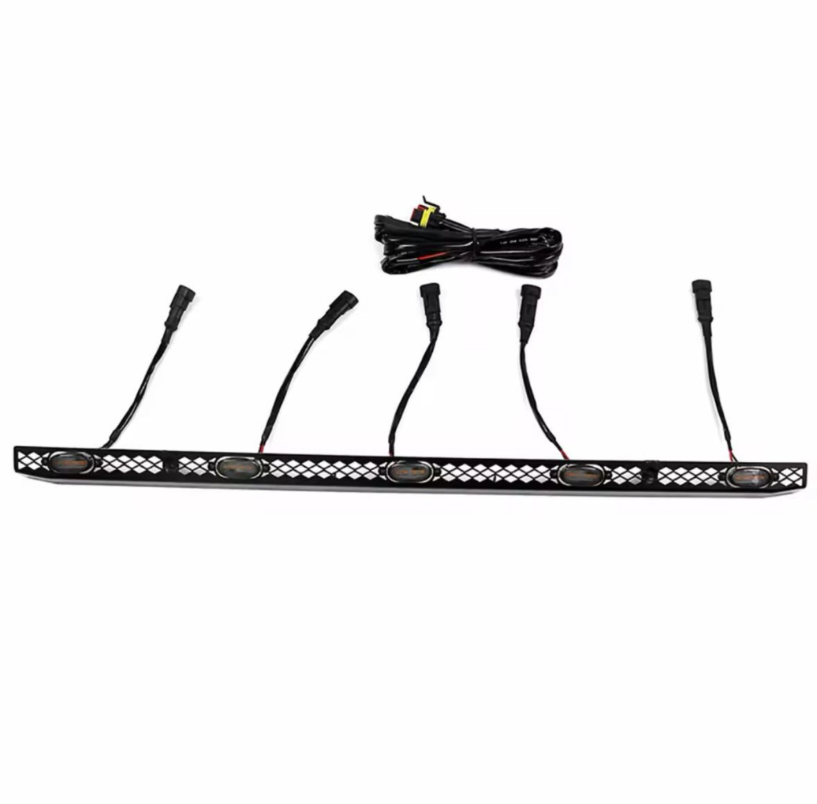 FJ Cruiser LED Front Bonnet Hood Led Yellow Lights 2007-2023 Decorative Front  LED Lights & Bonnet Light Bar Car Accessories