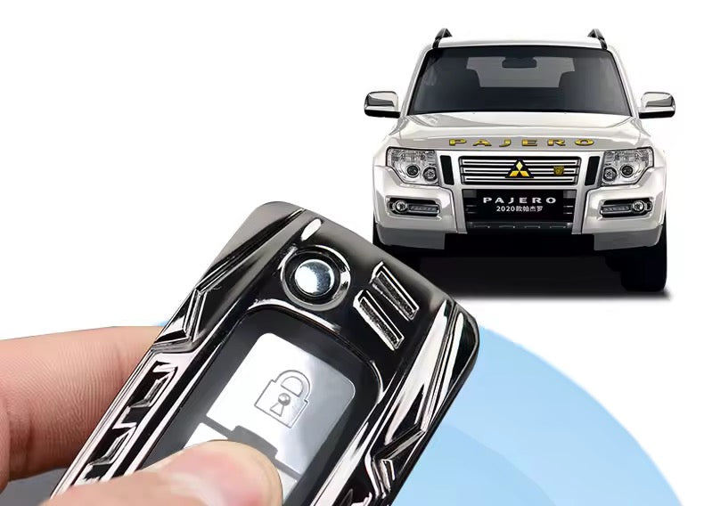 Mitsubishi Pajero Key Case Pajero 2014 up 2022 key shell folding key sleeve modified-Key Cover  Interior Modification Accessories V97 V93 V8