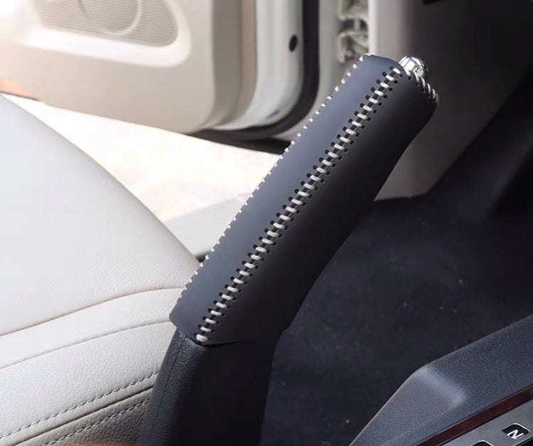 Mitsubishi Pajero Gear Knob Cover – Leather Hand-Stitched 3-Piece Protective Sleeve | Interior Accessories