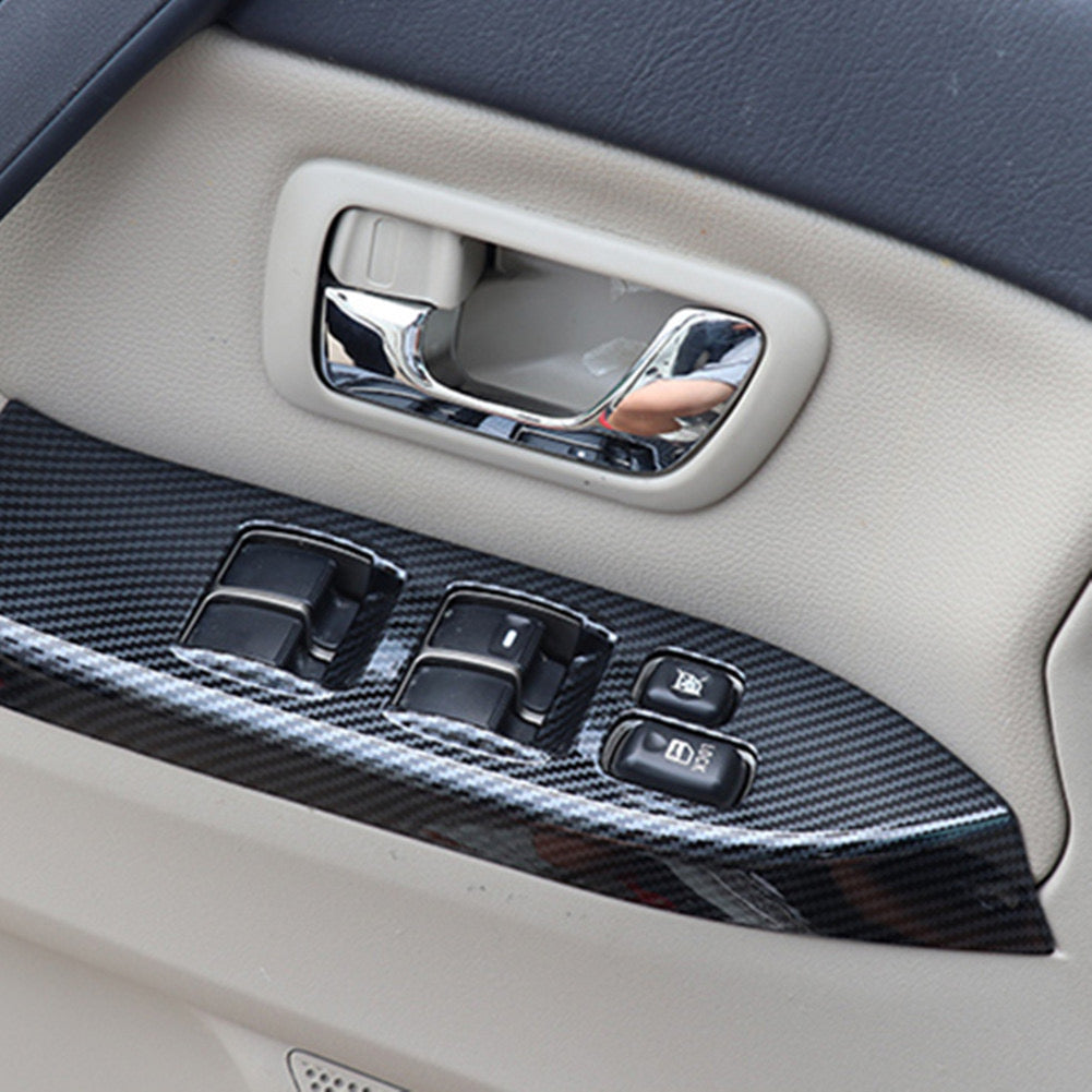 Mitsubishi Pajero Car Interior Carbon Stickers ABS Car Interior Protection Cover Body Kits For Mitsubishi Pajero 2007-2022 ABS Carbon Fiber Color Car Accessories Carbon Fiber Interior Modification 2007-2023 V97 V93 Interior Decoration Stickers