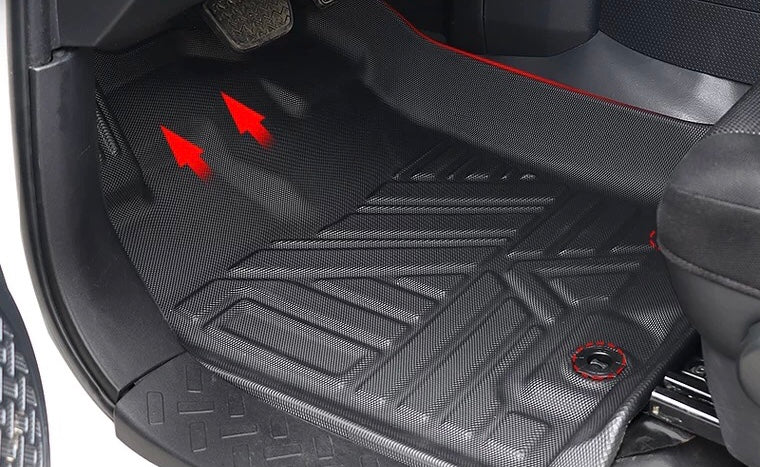 Toyota FJ Cruiser Styling Floor Mats Double Layer Custom Foot Pads Cover Interior for Toyota FJ Cruiser 2007-2023 Car Floor Mats Trunk Backrest Pad TPE Floorliner Rubber waterproof - interior car Accessories