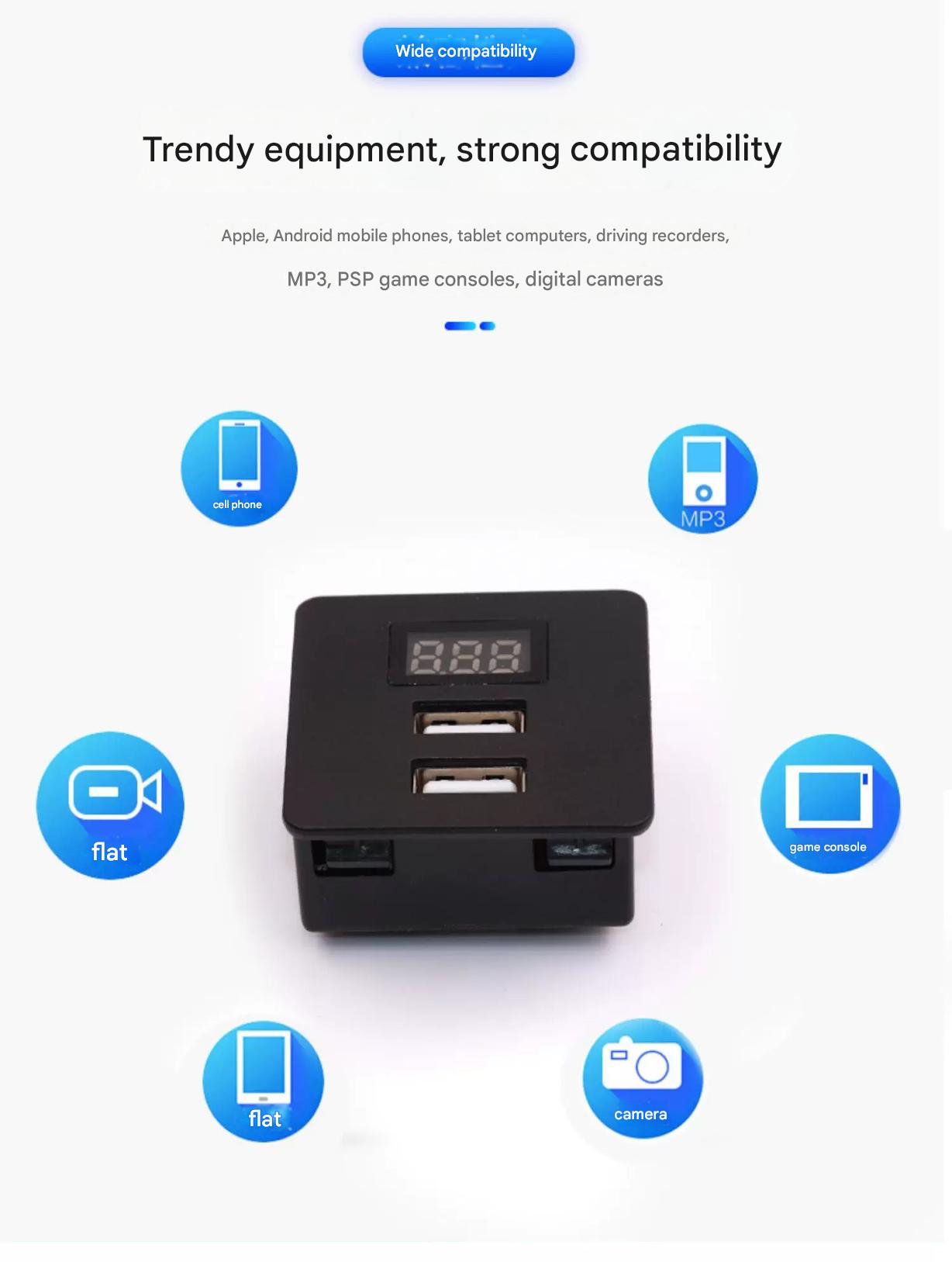 Pajero USB Interface V97 V93 V87 Original USB-Type Charging 220V Pajero Rear Inverter Charging Port Modification Accessories suitable 2007 up 2023
