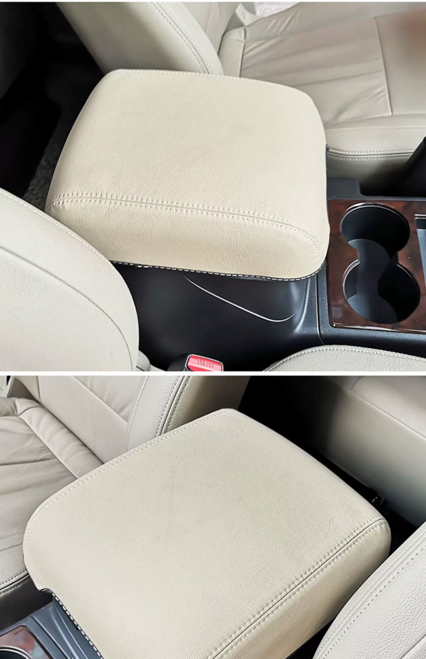 Mitsubishi Pajero Armrest Box Cover  Car Anti-dirty Pad PU Leather Protection Suitable for Mitsubishi Pajero V97 V93 V87 V77v73 Armrest Case, Please Specify the Model and Year  2007 up 2023 When Purchasing Accessories