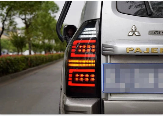 LED Headlight & Tail Light Assembly Kit for Mitsubishi Pajero (2003-2007) V73 V77 V83 V87 – Modern Dynamic Turn Signals & Enhanced Visibility
