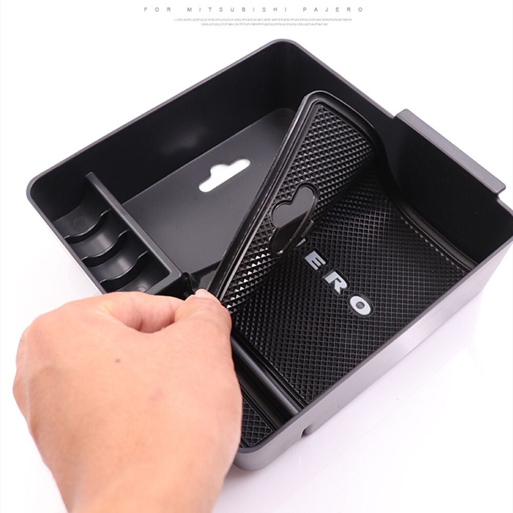 PAJERO Armrest Box Storage Pajero Center Console Storage Box V93 V97 V98 ABS Plastics Organizer Accessories