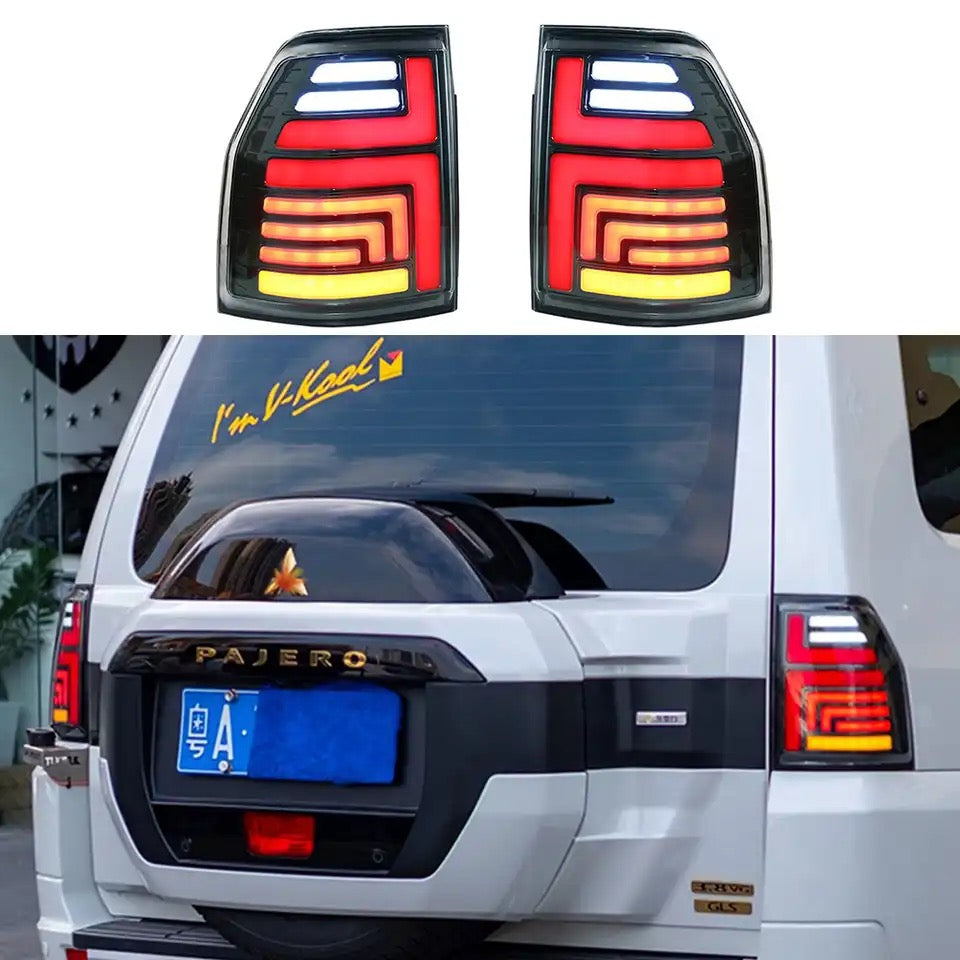 Tail Light For Mitsubishi Pajero V97 V93 V98 LED Rear Right Tail Brake Lights Rear Lamps Assembly High Quality Car LED Tail Light For Mitsubishi Pajero 2006-2023 Rear Running Light Brake Reverse Dynamic Turn Signal Car Accessories