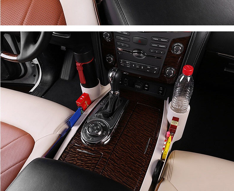Nissan Patrol Y62 Seat Gap Cup Holder Storage Box – Interior Organizer Accessory (2010–2025)