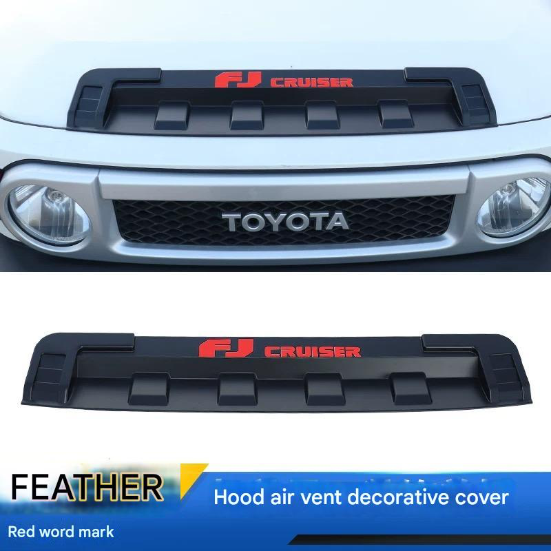 Toyota FJ Cruiser Bonnet Trim with Yellow LED Light (2007-2023) – Front Hood Grille Cover & Decorative Accessories