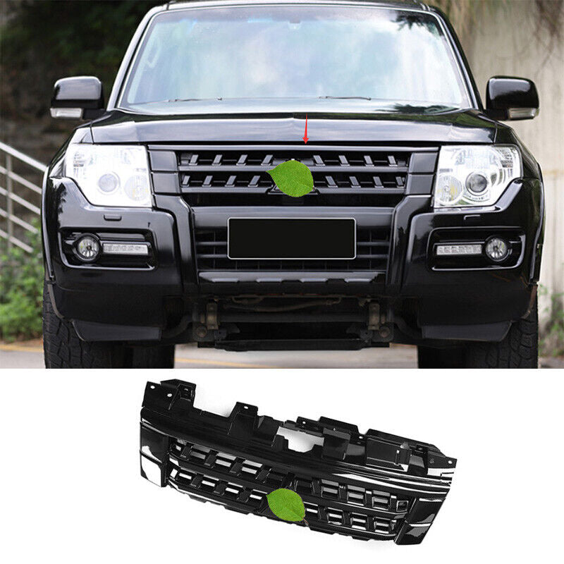 Mitsubishi Pajero front grill 2014-2023 Custom Front Grill – Chrome, Off-Road & Black Warrior Styles Pajero Front Grill Upgrade Chrome Front Grille – Shine and glossy