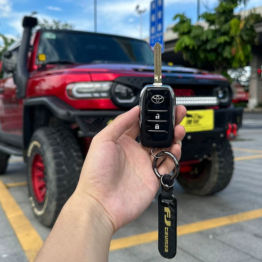 Toyota FJ Cruiser Modified Folding Key Shell – Remote Control Key Case with Buckle  (Fits 2007–2023)