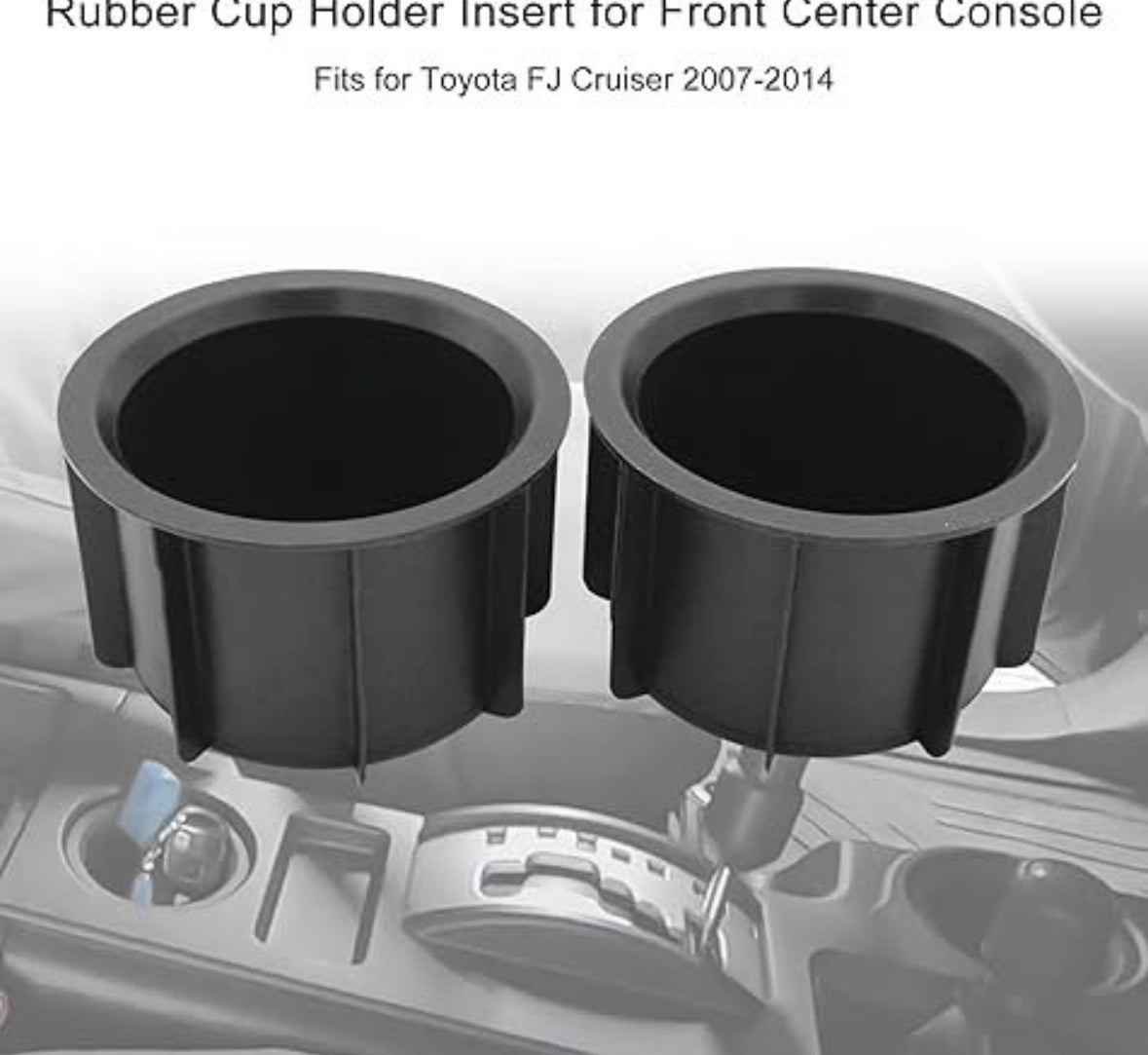 Fj Cruiser Center Console Cup Holder Rubber Insert for Toyota Fj Cruiser 2007-2023