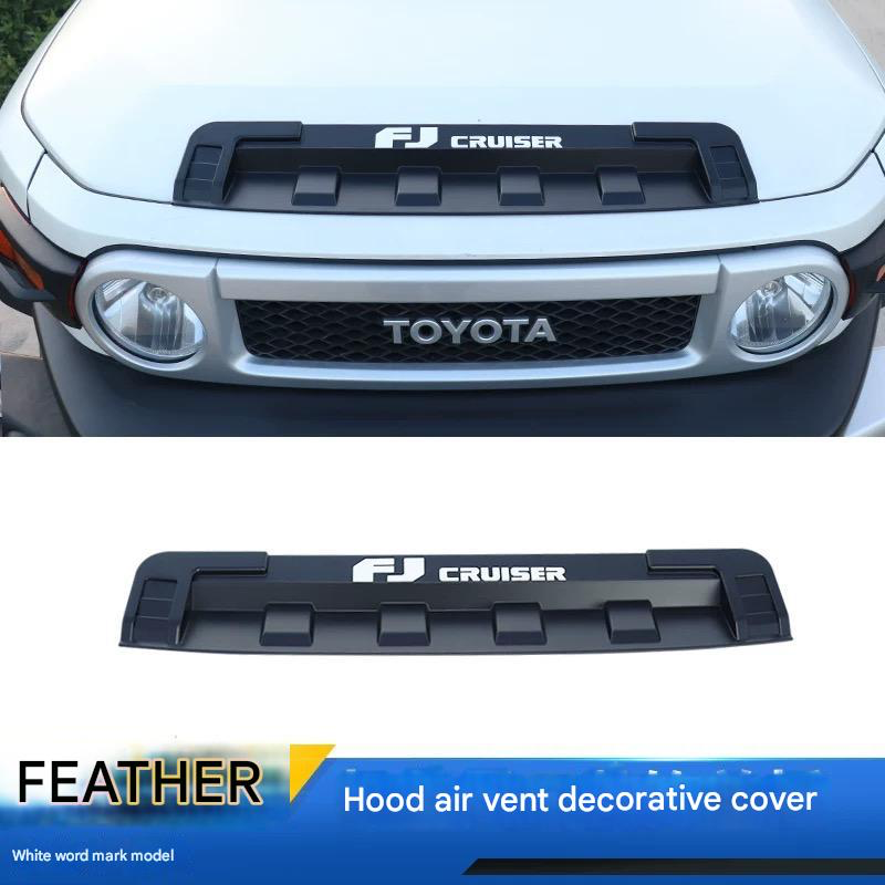 Toyota FJ Cruiser Bonnet Trim with Yellow LED Light (2007-2023) – Front Hood Grille Cover & Decorative Accessories