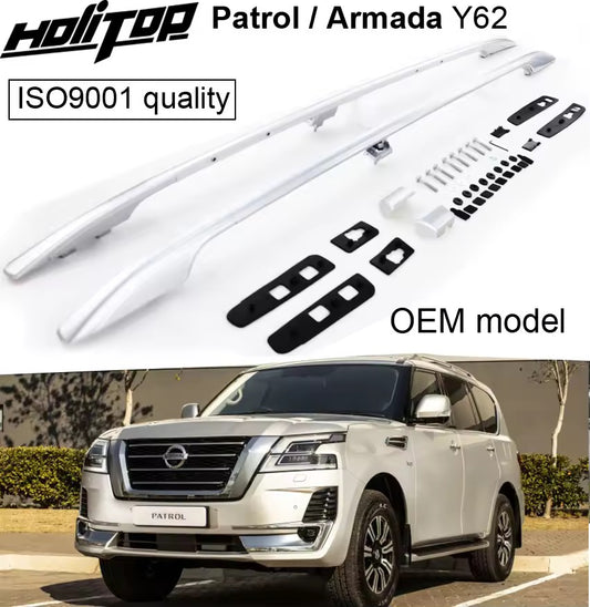 OE Roof Rail luggage 4pcs/se rack roof bar for Nissan Patrol/Armada Y62 2010-2025