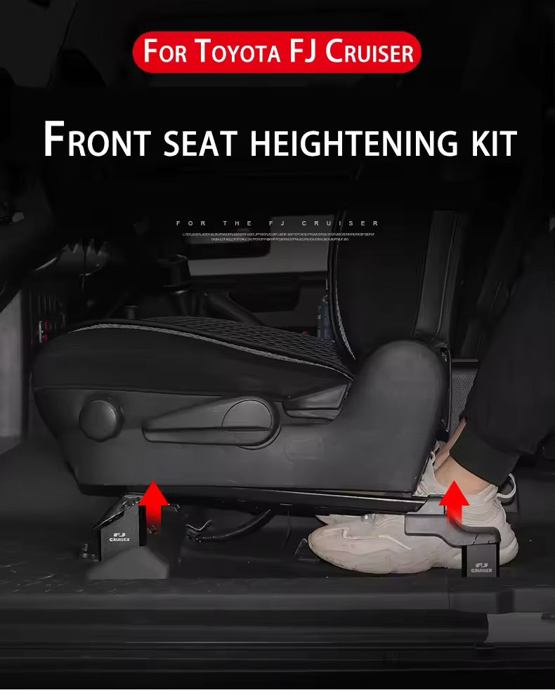 Toyota FJ Cruiser Front Seat Heightening Gasket – Enhanced Comfort & Visibility Upgrade (1 Seat) Modification Cruiser Seat Raising Device  Seats Benches Accessoires
