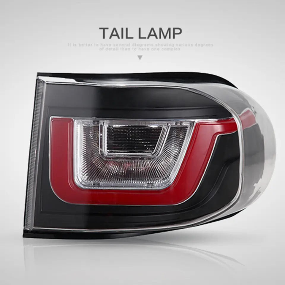 LED Tail Light Assembly for Toyota FJ Cruiser 2007-2023 LED Dynamic Turning Rear Taillight Car LED Tail Lights LED Rear Running Light Brake Lamp Dynamic Turn Signal Assembly LED Tail Light DRL Brake Reverse Stop Lamp Automotive Accessories