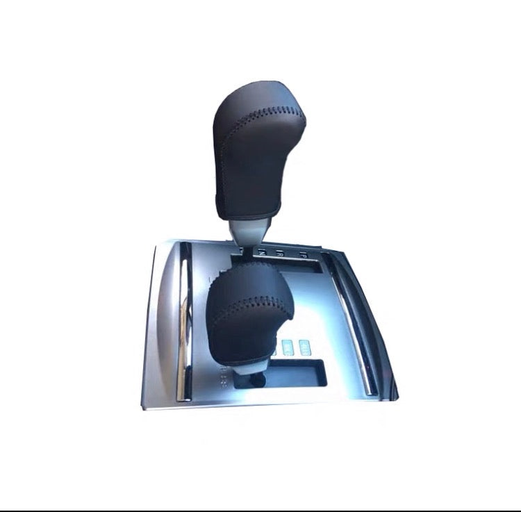 Mitsubishi Pajero Gear Knob Cover – Leather Hand-Stitched 3-Piece Protective Sleeve | Interior Accessories