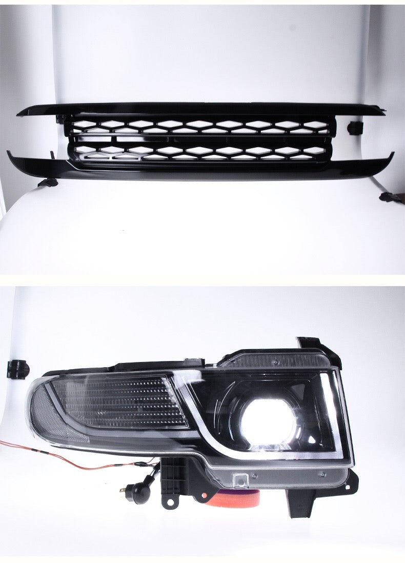 Fj Cruiser Full LED Headlight For Toyota FJ Cruiser 2007-2023 Head Lamp With Running Lights & dynamic DRL Lens Streamer Turn Signal Light Car Accessories