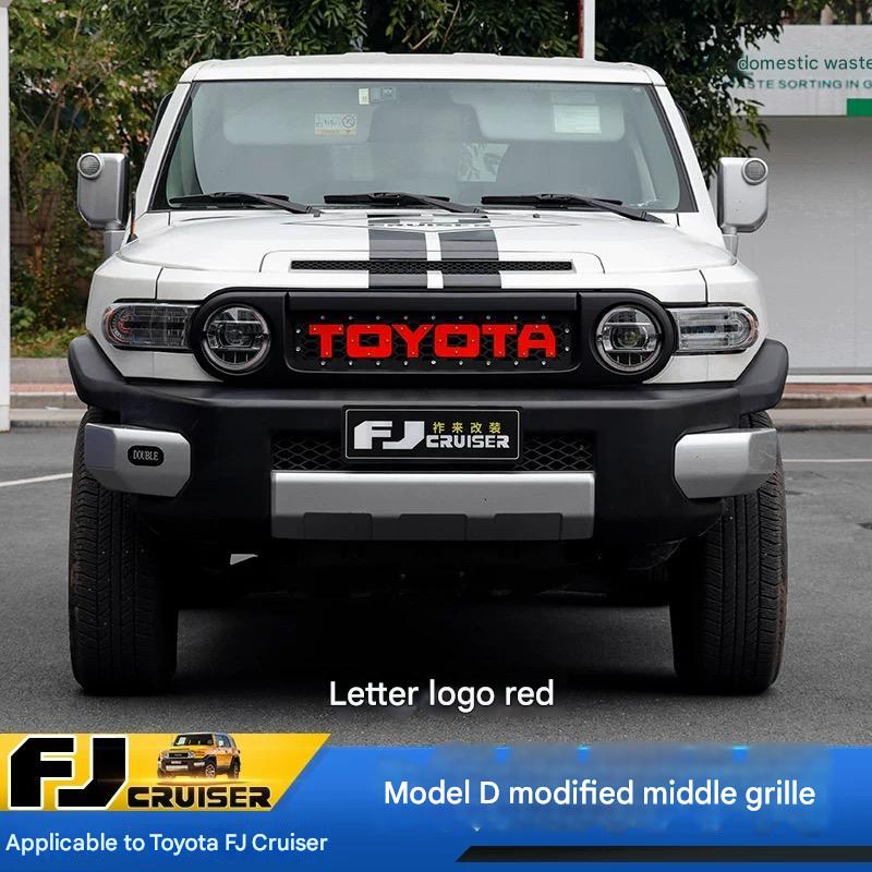 Front Grill for Toyota FJ Cruiser 2007-2023 – Custom Replacement Grille & Car Accessories multi designs and colors Suitable for fj cruiser grille modification black warrior front face grille accessories