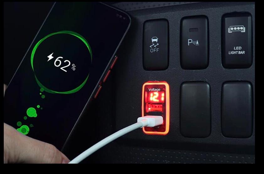 Toyota FJ Cruiser USB Charging FJ QC 3.0 Fast Charge Dual Charging Port USB Interface Socket Fast Car Charger Quick Charge Car Charging Adapter Use for VW Golf 7 Accessories Interior Accessories