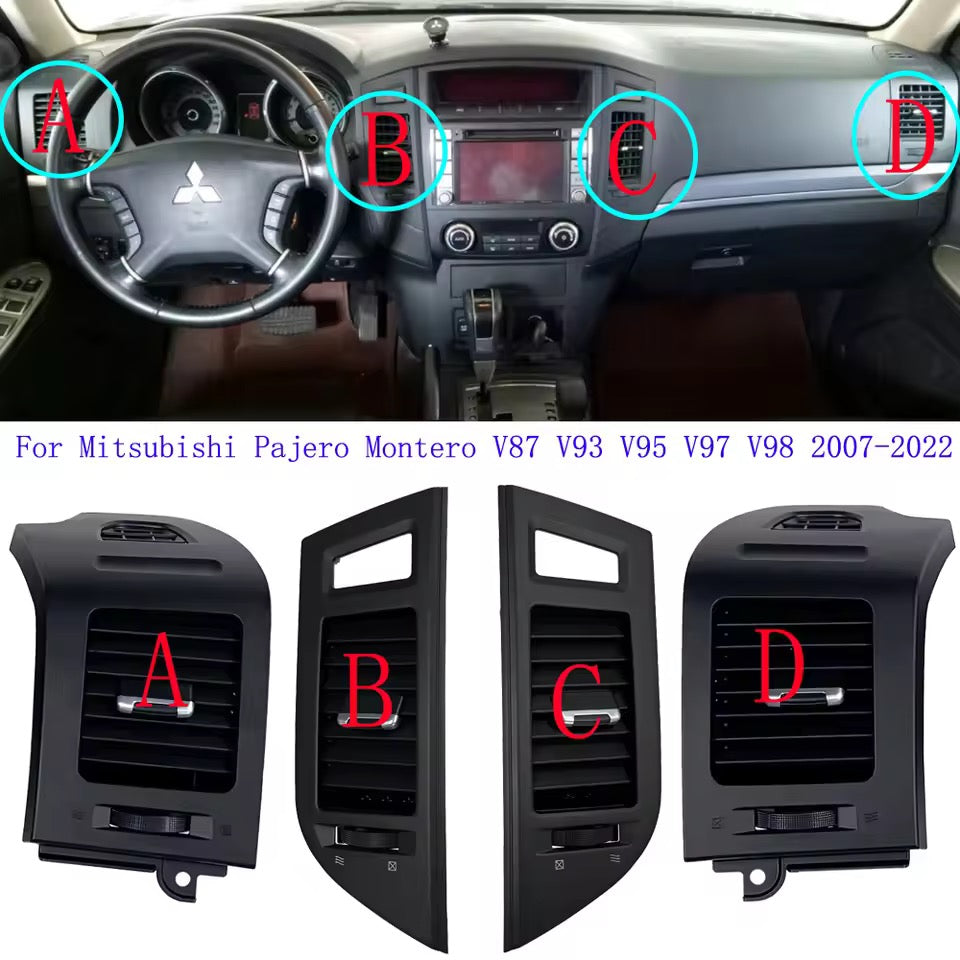 Mitsubishi Pajero Ac Vent Internal air vent Outlet For V87 V93 V95 V97 V98 2007-2022 Instrument Panel Board A/C Air Conditioner