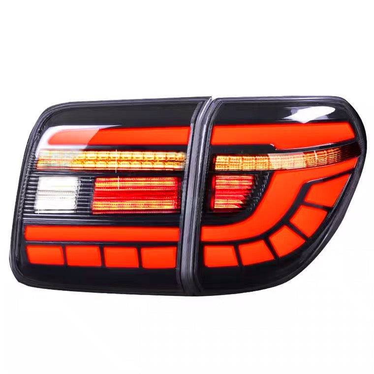 Nissan Patrol Y62 LED tail light rear turn signal brake light auto parts dynamic turn signal rear tail light assembly Upgraded Car Taillights Assembly for Nissan Patrol  Y62 2008-2019 Auto Back Lamps Led Dynamic Streamer Light Accessories