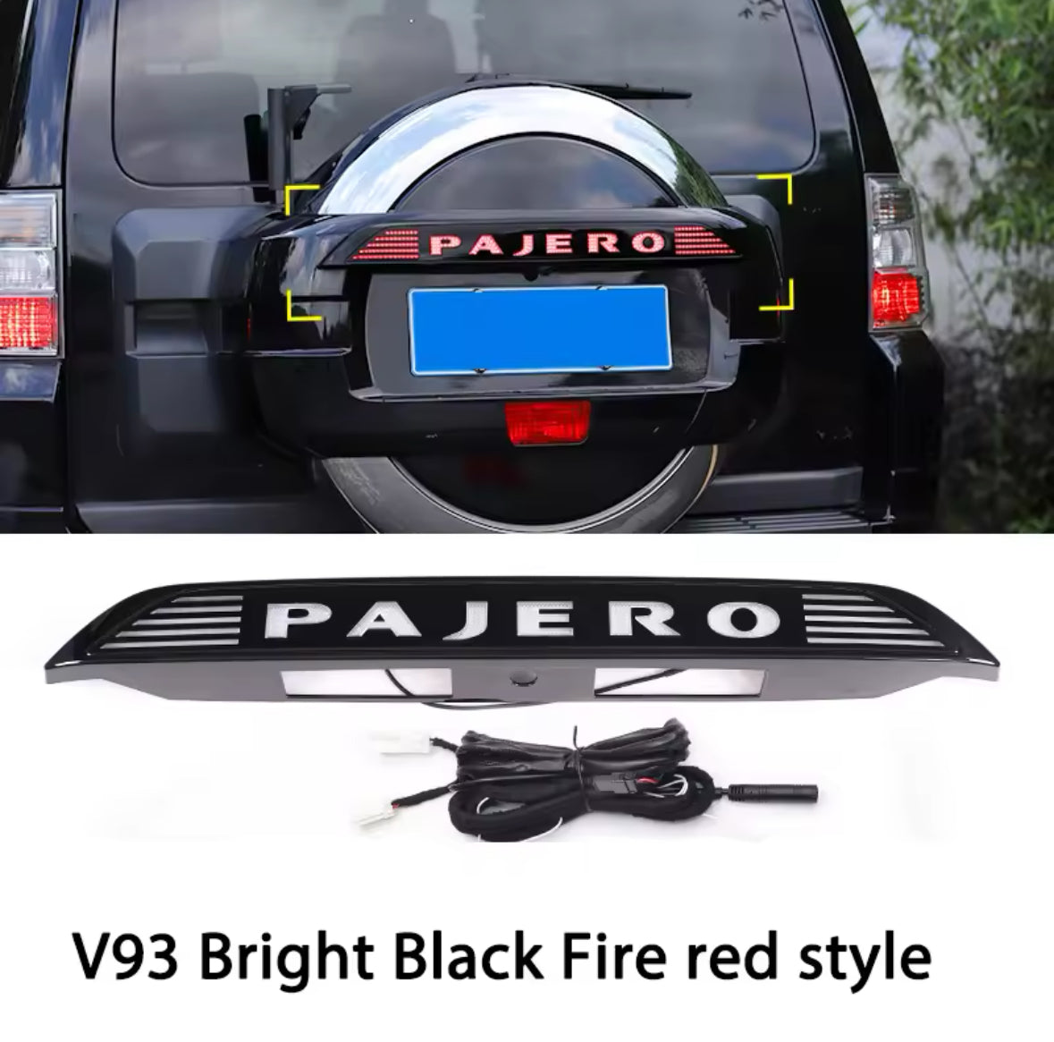 Mitsubishi Pajero LED Brake Light Cover Streamer With Light Rear Trim Strip Car Mitsubishi FOR Pajero V97v93V98V95V87 - 2007 up 2023 Modification