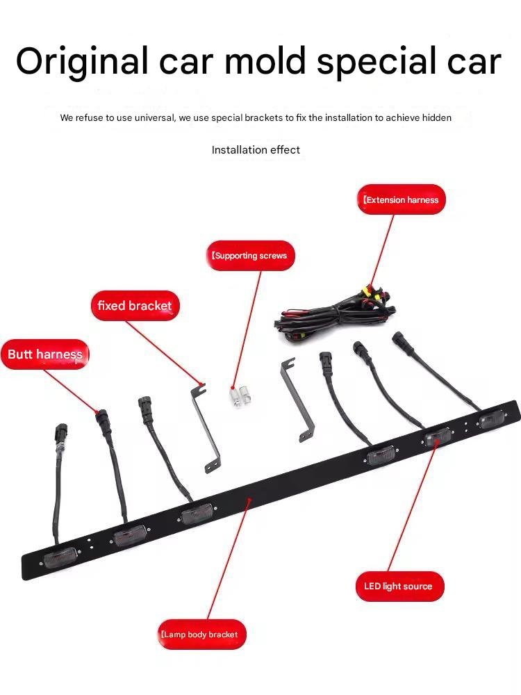 Mitsubishi Pajero LED Grille Light Bar Yellow Eagle Eye LED Grille Lights Pajero V97 V93 Front Bumper LED Grille Lights Suitable for 2007 up 2023 modification car accessories