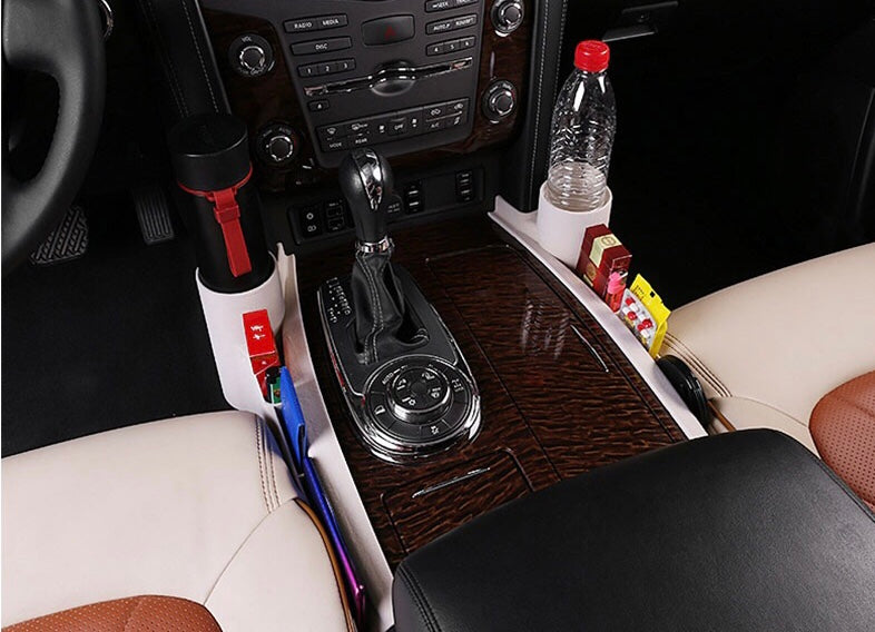 Nissan Patrol Y62 Seat Gap Cup Holder Storage Box – Interior Organizer Accessory (2010–2025)