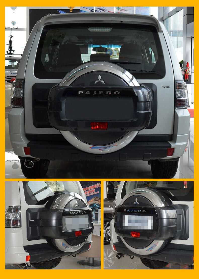 Mitsubishi Pajero Premium ABS Spare Tire Cover for Mitsubishi Pajero (2007-2023) shell - Chrome decorative protective cover