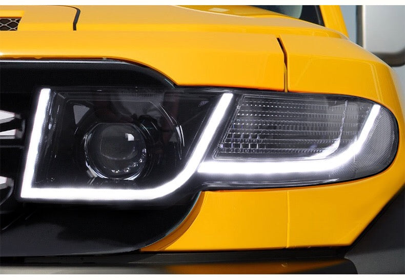 Fj Cruiser Full LED Headlight For Toyota FJ Cruiser 2007-2023 Head Lamp With Running Lights & dynamic DRL Lens Streamer Turn Signal Light Car Accessories