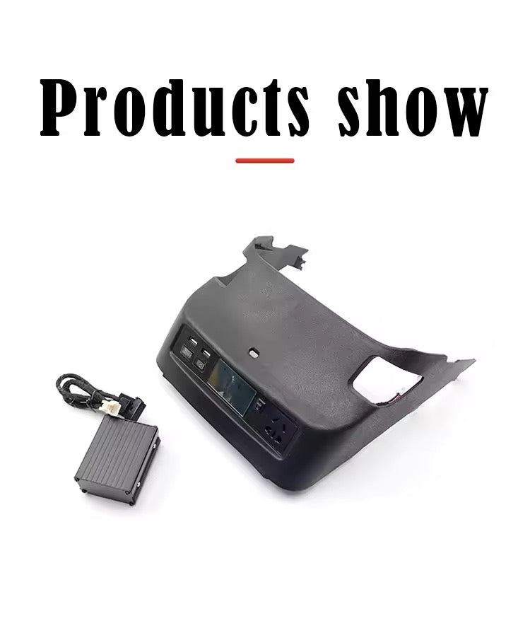 Mitsubishi Pajero Rear USB Charger Fits: Model Years 2007–2023 / V97 / V93 | Pajero Rear USB Inverter Socket Modification Armrest Box Rear USB Inverter
