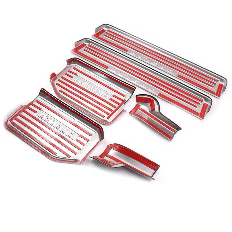Mitsubishi Pajero door sill strip stainless steel door pedal protection plate 2007 -2023  Welcome Pedal Stainless Steel Shogun Nerf Bars Running Boards Protect Accessories Interior modified accessories