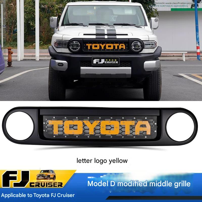 Front Grill for Toyota FJ Cruiser 2007-2023 – Custom Replacement Grille & Car Accessories multi designs and colors Suitable for fj cruiser grille modification black warrior front face grille accessories