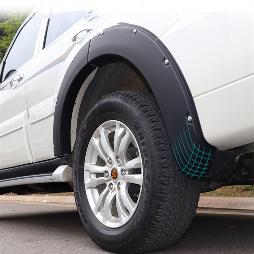 Mitsubishi Pajero Fender Flares Wheel Eyebrow Protectors (2007-2023) – ABS Fender Flares & Mudguard Arch Covers for 4x4 Offroad Accessories