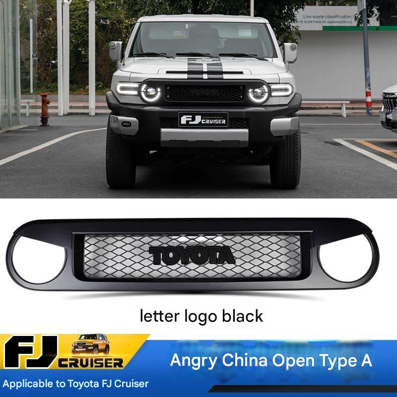 Front Grill for Toyota FJ Cruiser 2007-2023 – Custom Replacement Grille & Car Accessories multi designs and colors Suitable for fj cruiser grille modification black warrior front face grille accessories