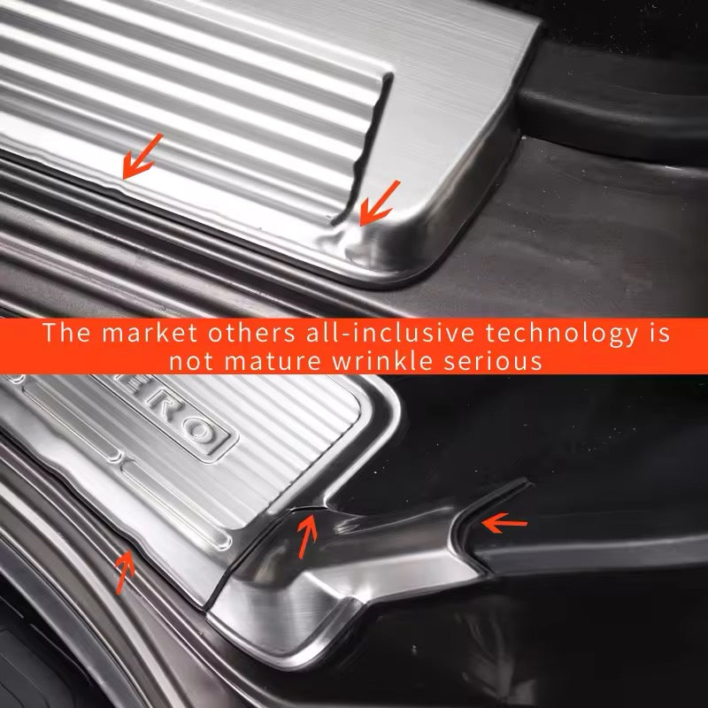 Mitsubishi Pajero door sill strip stainless steel door pedal protection plate 2007 -2023  Welcome Pedal Stainless Steel Shogun Nerf Bars Running Boards Protect Accessories Interior modified accessories