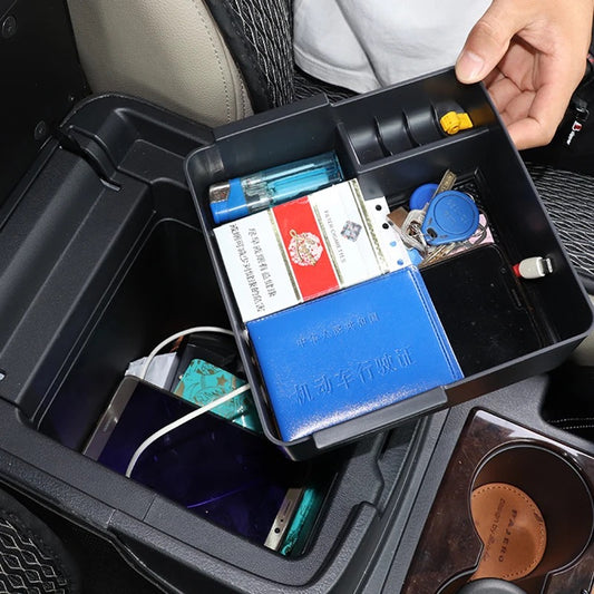 PAJERO Armrest Box Storage Pajero Center Console Storage Box V93 V97 V98 ABS Plastics Organizer Accessories